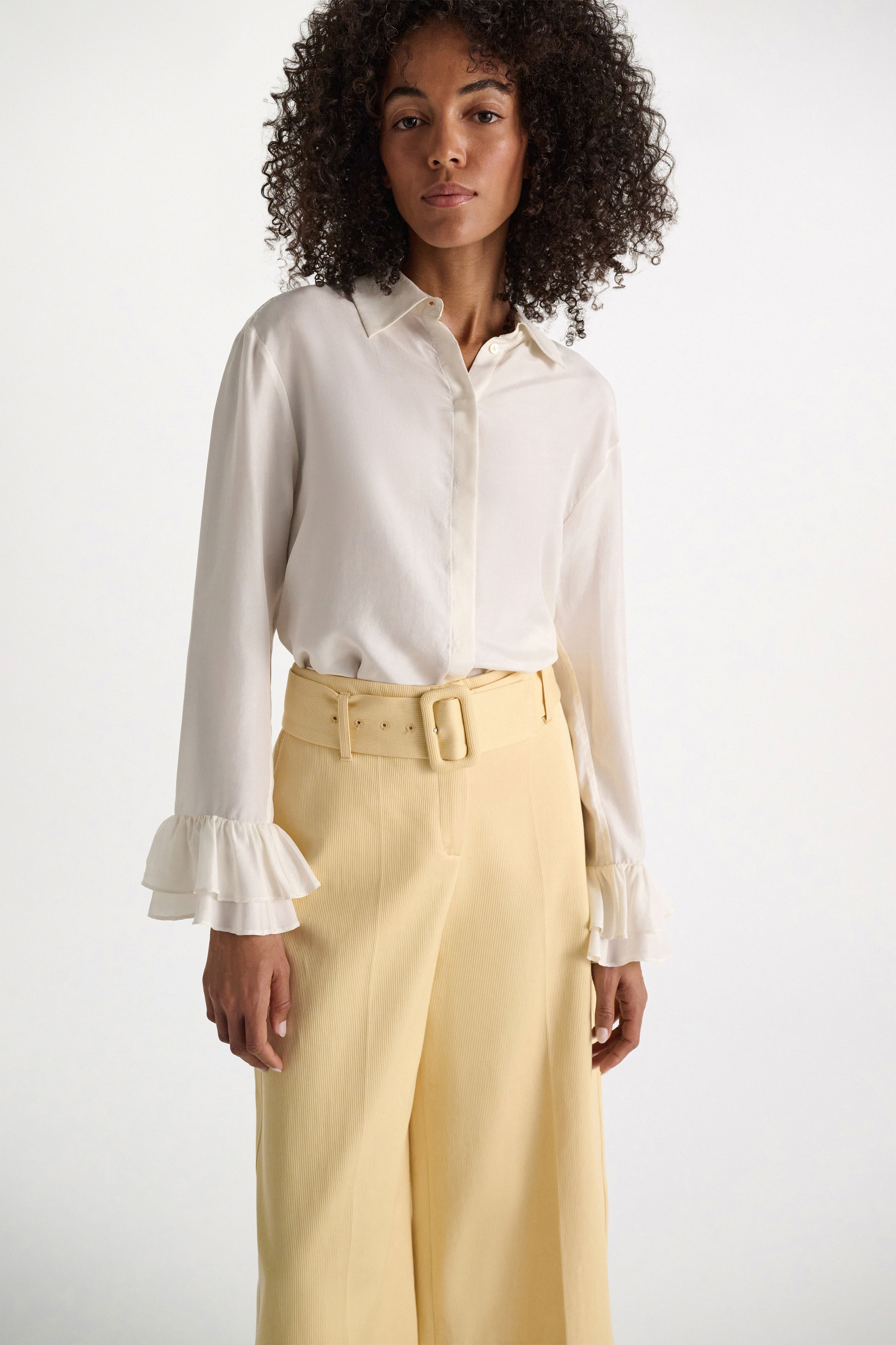 Dorothee Schumacher Habotai silk shirt camellia white